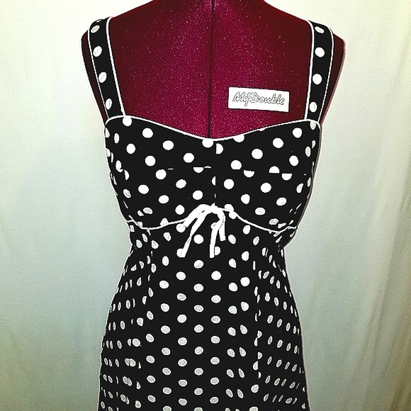 karin stevens Dresses & Skirts - Karin Stevens, Pinup Style, Adjustable Straps, Polka Dot, Sweetheart, Mi…